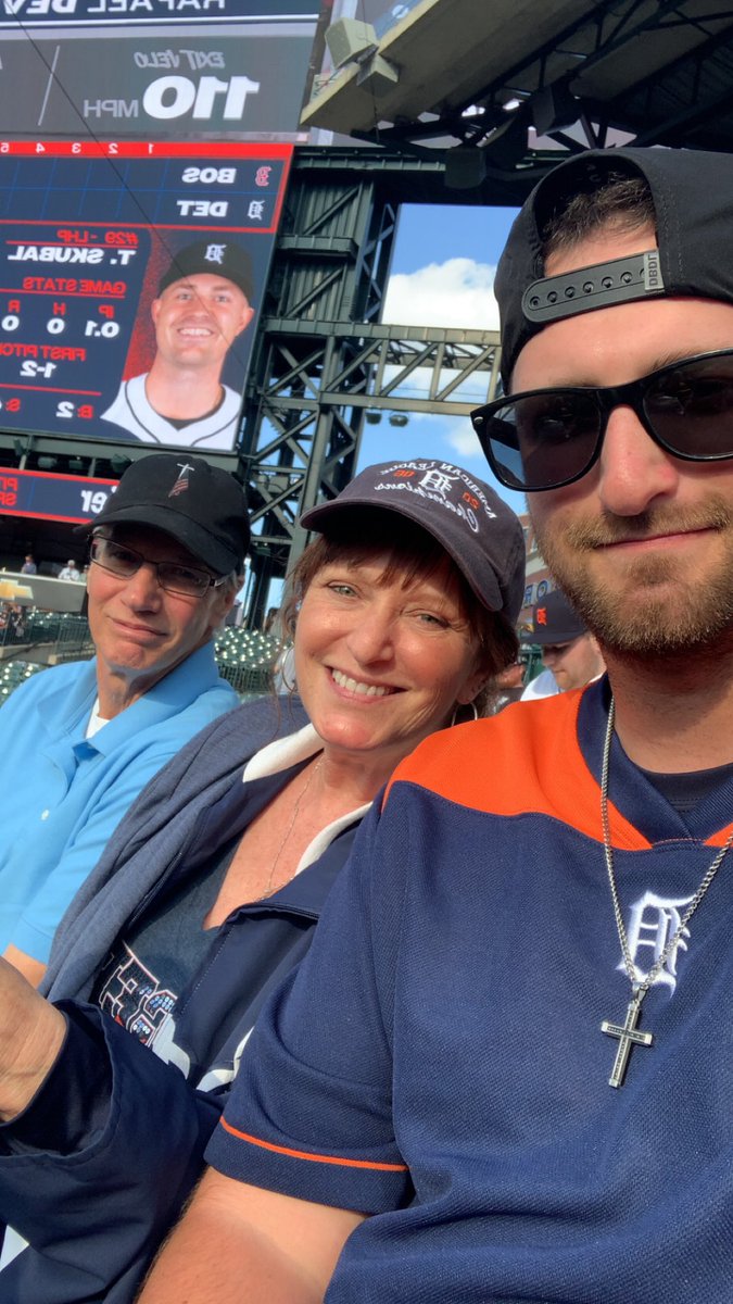 Got a chance to get home and take my parents to the Tigers game tonight! Go Tigs 🐅