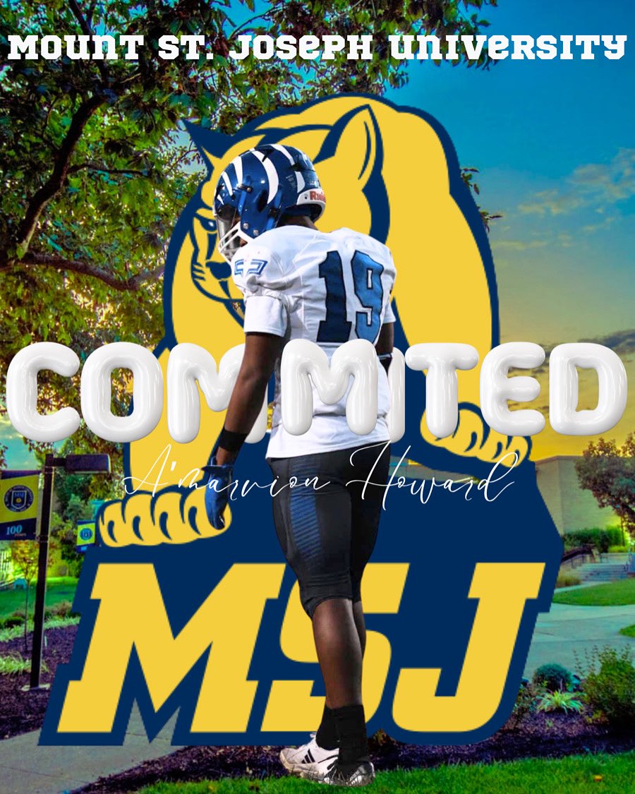 Amarvion Howard (@mqrvi_) on Twitter photo #committed to the MOUNT! <a href="/MSJ_FB/">Mount St. Joseph Football</a> <a href="/coachdallas3/">Dallas Dean</a> <a href="/CoachKamphaus21/">Pete Kamphaus</a> <a href="/CoachHopperton/">Coach Hopperton</a> #committed to the MOUNT! <a href="/MSJ_FB/">Mount St. Joseph Football</a> <a href="/coachdallas3/">Dallas Dean</a> <a href="/CoachKamphaus21/">Pete Kamphaus</a> <a href="/CoachHopperton/">Coach Hopperton</a>