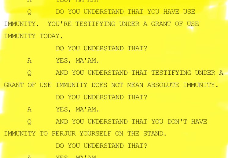 MsKayKayX's tweet photo. Kelseyโs use immunity did not mean absolute immunity.. ๐ #Perjury
#READTHETRANSCRIPTS
#FreeToryLanez #FreeTory https://t.co/XvaFnCG2zZ