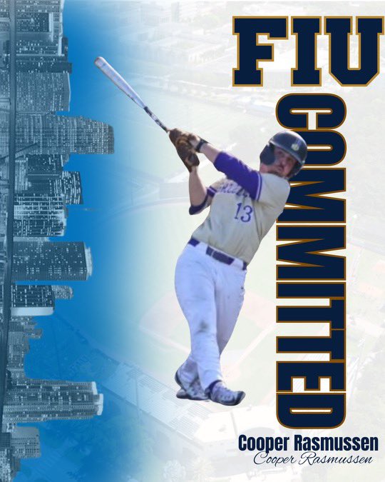 Cooper Rasmussen (@coop_rasmussen) on Twitter photo I'm excited to announce I’ll be continuing my academic and athletic career at Florida International University! I'm so grateful for this opportunity and give all the glory to God. Big thanks to my family, girlfriend, coaches, and teammates for all the support
#PawsUp <a href="/FIUBaseball/">FIU Baseball</a> I'm excited to announce I’ll be continuing my academic and athletic career at Florida International University! I'm so grateful for this opportunity and give all the glory to God. Big thanks to my family, girlfriend, coaches, and teammates for all the support
#PawsUp <a href="/FIUBaseball/">FIU Baseball</a>