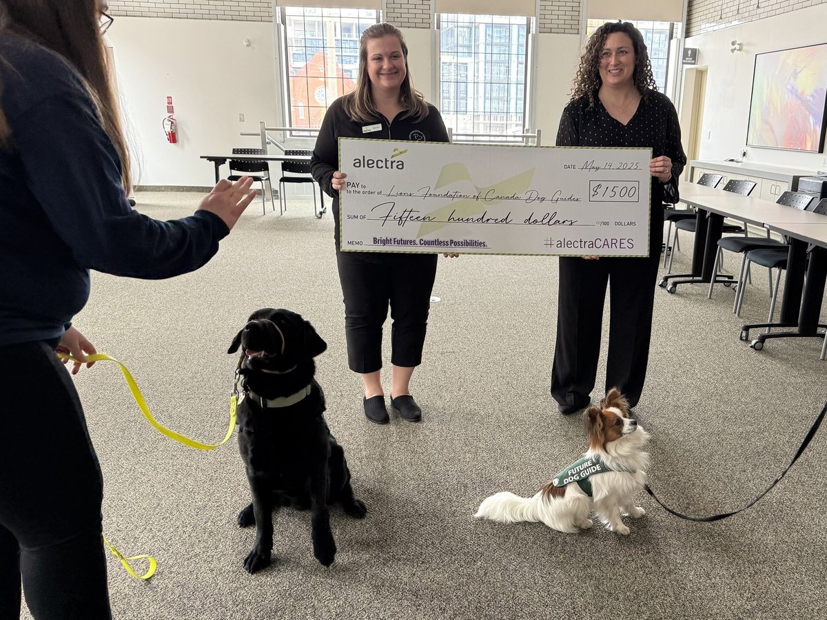 ejc2402's tweet photo. Thank you to @alectranews for hosting Lions Foundation of Canada Dog Guides Lunch and Learn.     And for their very generous donation to the the Dundas Walk for Dog Guides. https://t.co/S4m0MTgZr0
