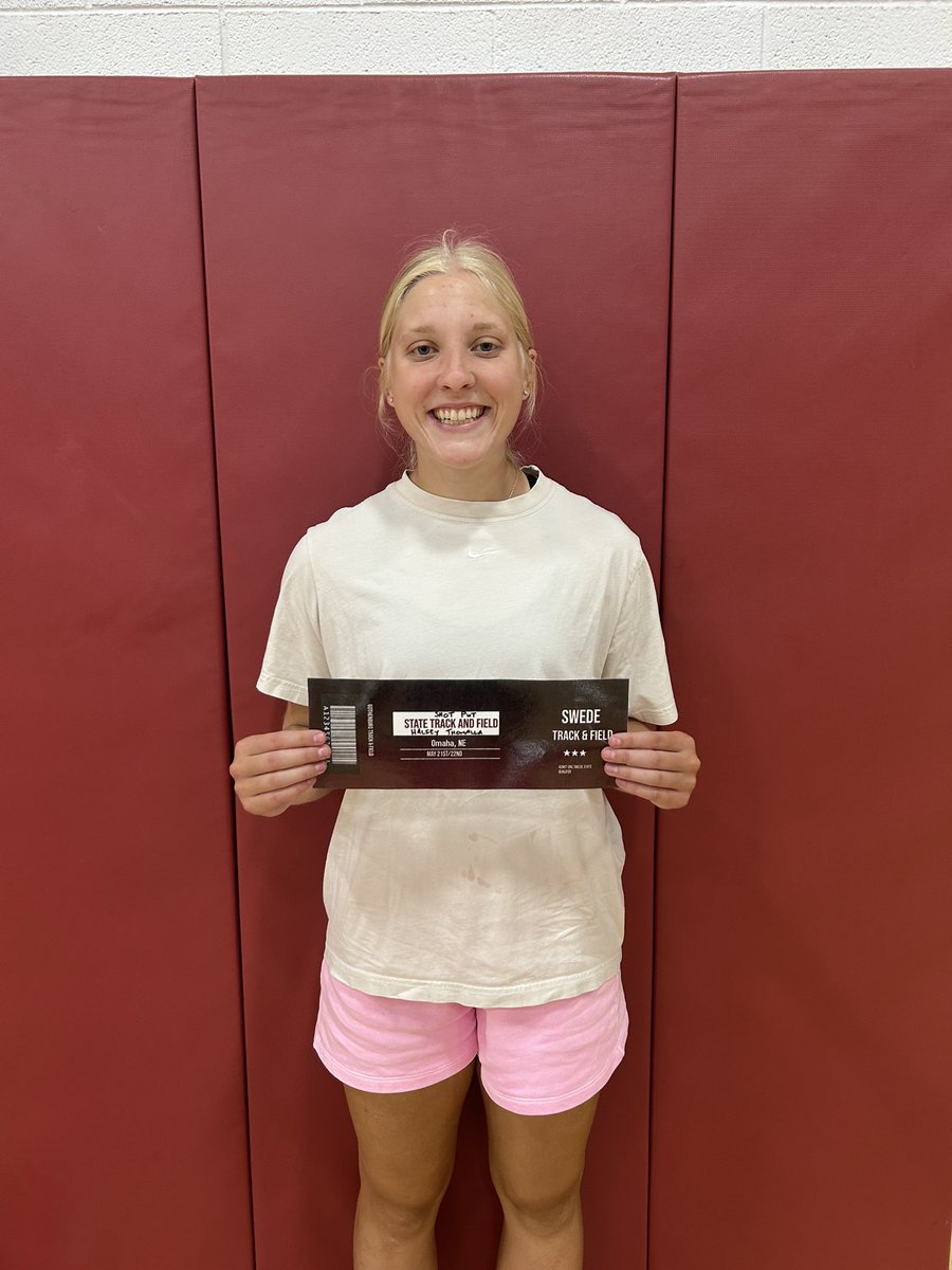 Halsey is a state qualifier in the shot put!!