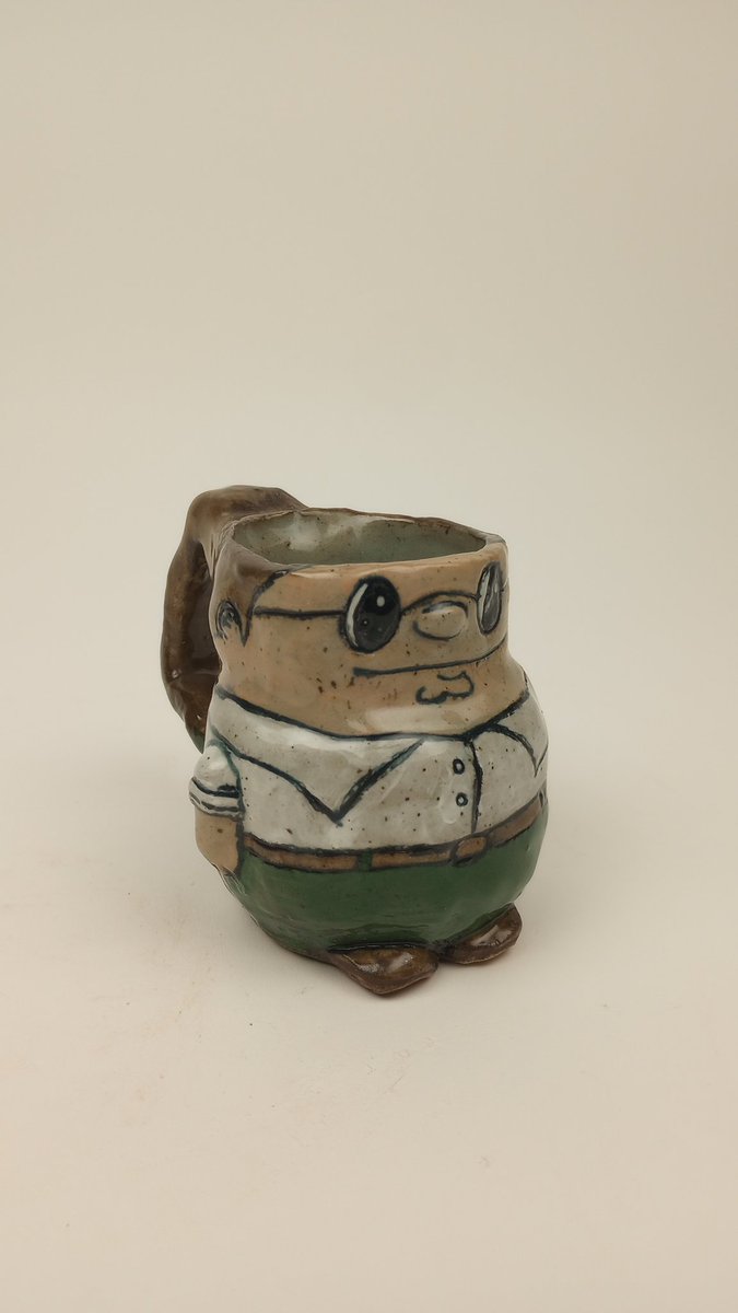 pretty1oser's tweet photo. there are no official character shaped mugs for @FamilyGuyonFOX so i made my own kawaii peter mug. @SethMacFarlane https://t.co/81H76CpxZK