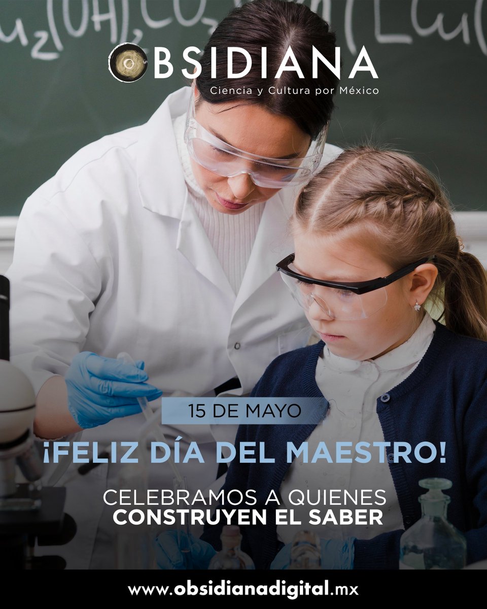obsidiana_mex's tweet photo. 🎓Hoy reconocemos y celebramos la labor de quienes hacen posible el avance del conocimiento. Ustedes son el motor que impulsa la curiosidad, la reflexión crítica y el pensamiento libre.

¡Gracias por guiarnos para cuestionar, descubrir y aprender!

#DíaDelMaestro #GraciasMaestros https://t.co/tGPf7uyku1