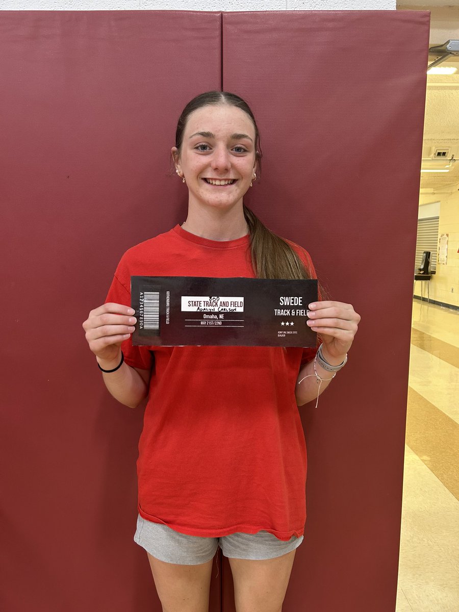 BrysonMahlberg's tweet image. Adalyn punched her ticket to state on her birthday in the 800!! @GBurgSwedes