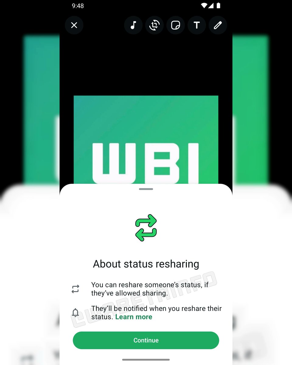 WABetaInfo's tweet image. 📝 WhatsApp beta for Android 2.25.16.19: what&apos;s new?

WhatsApp is working on a feature to enable users to reshare status updates from their contacts, and it will be available in a future update!

wabetainfo.com/whatsapp-beta-…