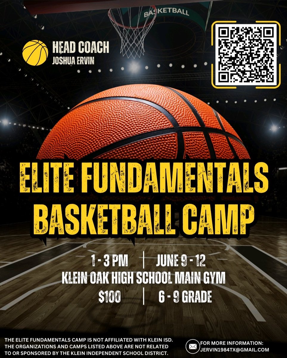 Shooting ✔️ 
Dribbling ✔️ 
Passing ✔️ 
Defense ✔️ 
Triple threat ✔️ 
And more! ✔️ 
Sign up now! QR code attached