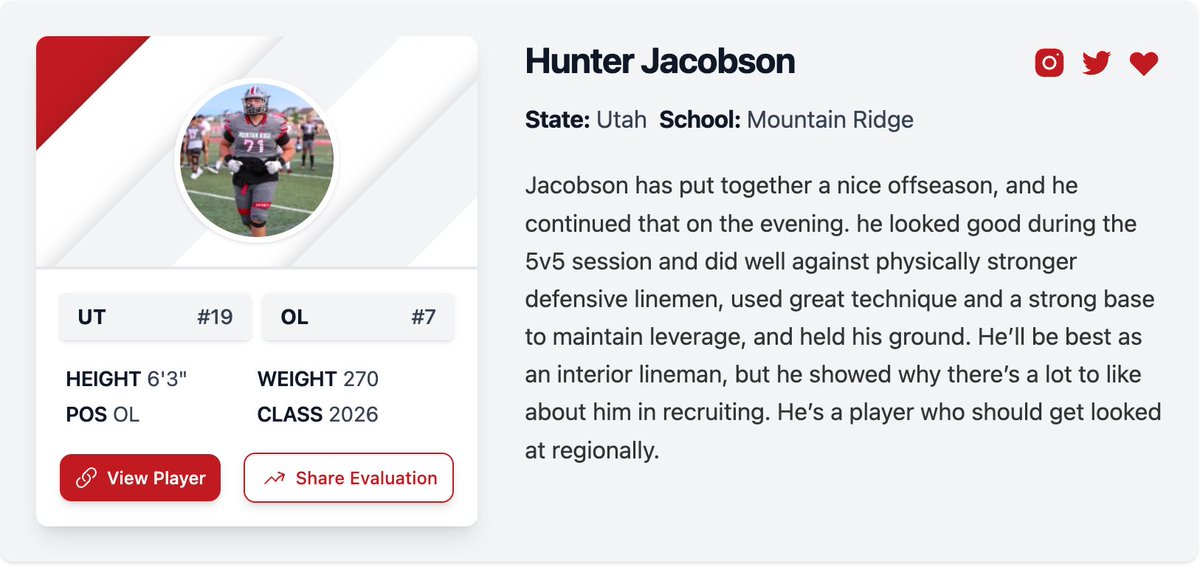 Hunter Jacobson (@hunterj71) on Twitter photo Thank you <a href="/Andy_Pham1/">Andy</a> and <a href="/PrepRedzoneUT/">Prep Redzone Utah</a> for the write-up!
<a href="/TheRidgeFBLL/">Mountain Ridge Football</a> <a href="/nick_robins10/">Nick Robins</a> <a href="/ParkerBlake60/">Parker Blake</a> Thank you <a href="/Andy_Pham1/">Andy</a> and <a href="/PrepRedzoneUT/">Prep Redzone Utah</a> for the write-up!
<a href="/TheRidgeFBLL/">Mountain Ridge Football</a> <a href="/nick_robins10/">Nick Robins</a> <a href="/ParkerBlake60/">Parker Blake</a>