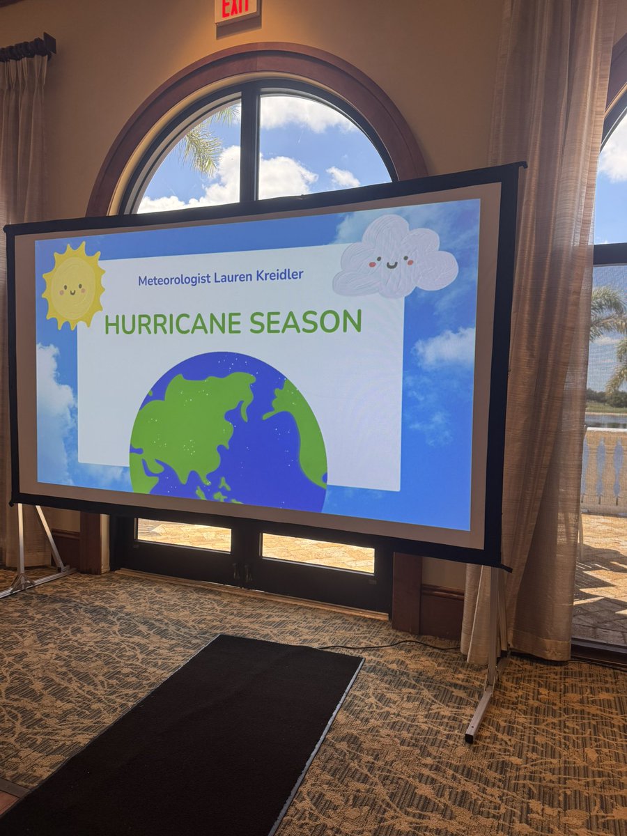 FUN DAY! 💛
Started out the morning talking to 6 classes of 2nd graders at Sabal Palm Elementary School in Naples and then spent the afternoon talking all things hurricane season with the wonderful members of Heritage Bay Golf &amp; Country Club!
Thank you for having me!!! <a href="/winknews/">WINK News</a>