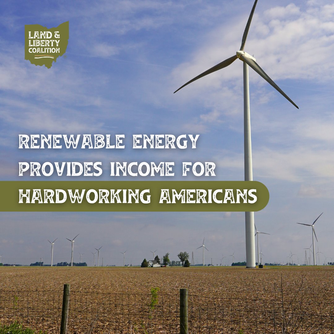 OhioLLCoalition's tweet image. Real income for hardworking Americans. Renewable energy leases provide a reliable $26 million boost to our farmers in Ohio. #RenewableEnergy #OHenergy
