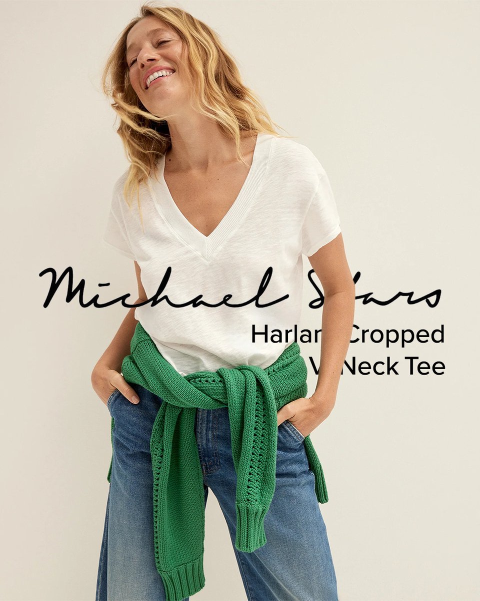 From errands to out-to-drinks, the Harlan Cropped V-neck tee from Michael Stars Inc delivers. It’s made to move with you (and last way past spring).

Shop Now: bit.ly/MSHarlanTee