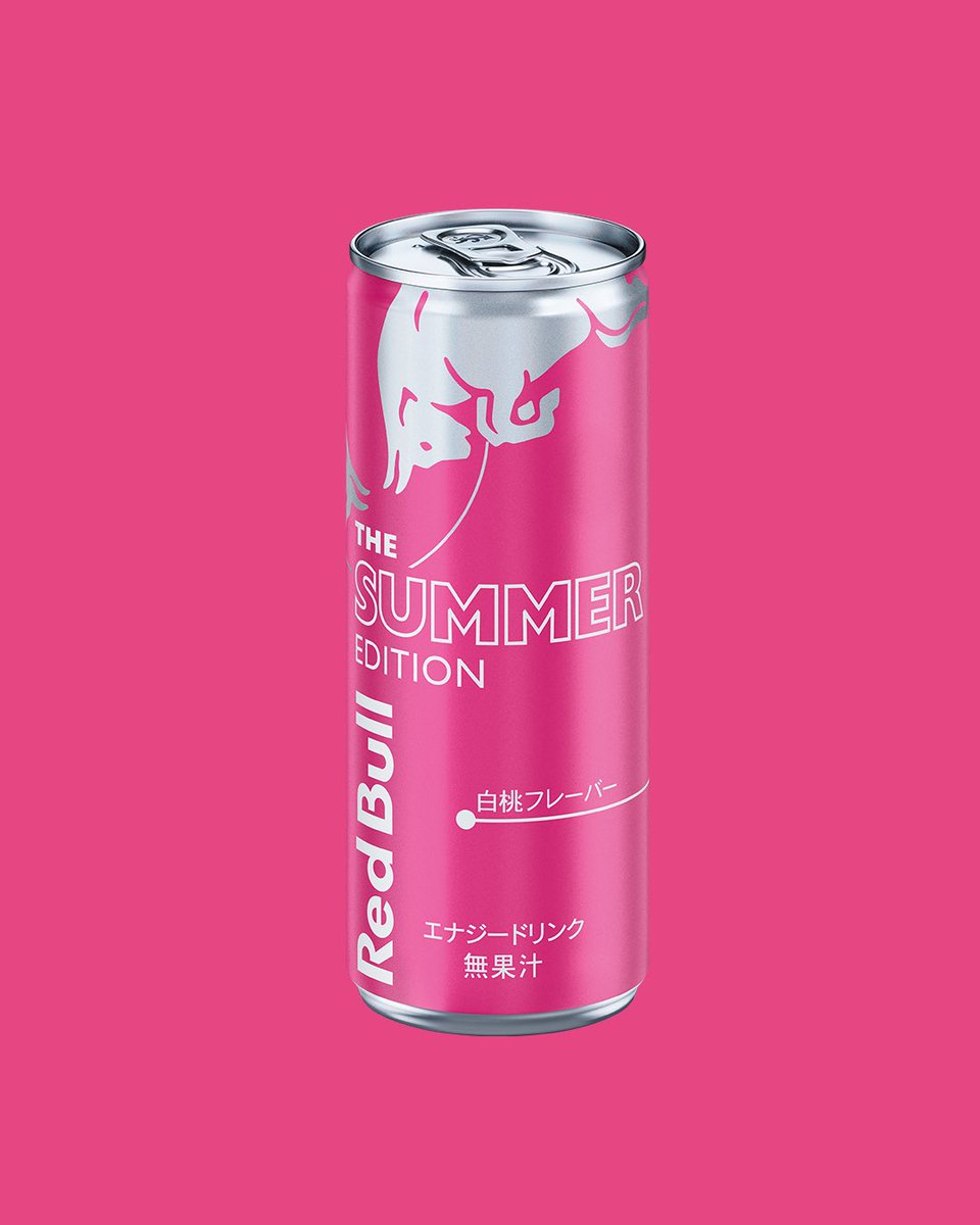 夏限定⚡️
 #白桃フレーバーのレッドブル 新登場🍑

5月27日(火)販売開始🏝️☀️