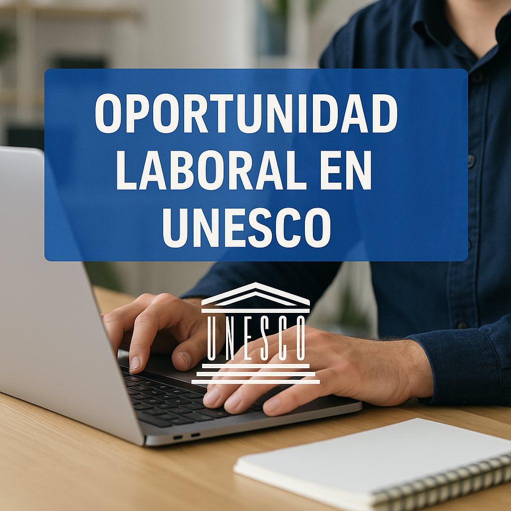Martin Inthamoussú (@martinintha) on Twitter photo ¿Buscás una oportunidad internacional en cultura?
<a href="/UNESCO/">UNESCO 🏛️ #Education #Sciences #Culture 🇺🇳</a> busca consultor/a para MONDIACULT 2025.
Postulaciones abiertas hasta el 22 de mayo.
Más info: careers.unesco.org/job/Paris-Cons…
#UNESCO #Cultura #MONDIACULT2025 ¿Buscás una oportunidad internacional en cultura?
<a href="/UNESCO/">UNESCO 🏛️ #Education #Sciences #Culture 🇺🇳</a> busca consultor/a para MONDIACULT 2025.
Postulaciones abiertas hasta el 22 de mayo.
Más info: careers.unesco.org/job/Paris-Cons…
#UNESCO #Cultura #MONDIACULT2025