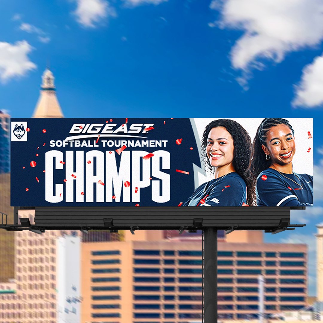 Lookout for the BIG EAST champs on local billboards!👀