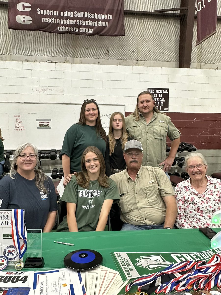 So blessed to sign for ENMU and so proud of these people who get to go to the college level!