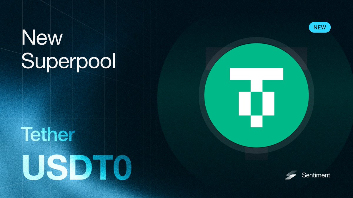 The USDT0 Superpool is now live, with deposits capped at 1 million.

Lend to earn passive yield.
Borrow to unlock up to 3x leverage on HYPE/stHYPE — fully onchain.

Only on Sentiment.