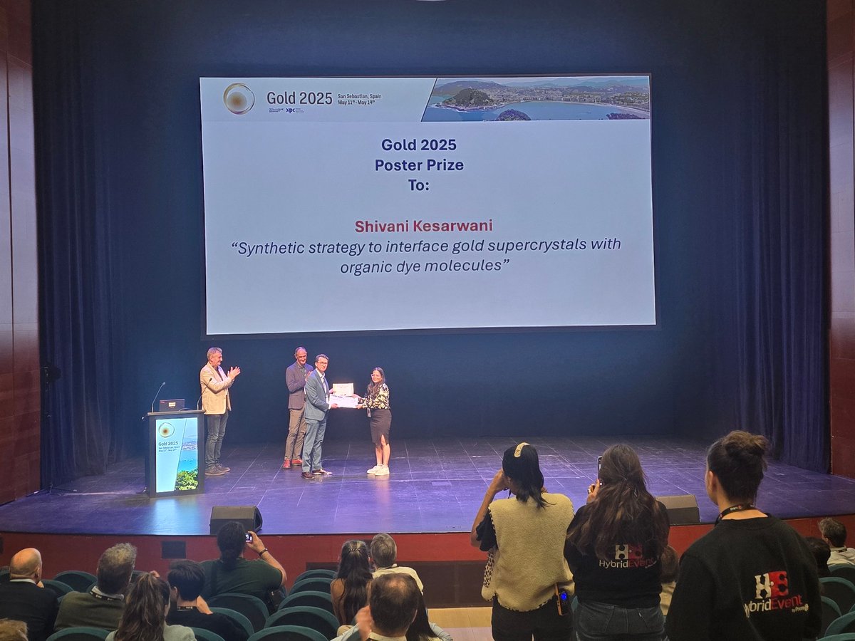Congratulations to Shivani for winning the poster price of the #gold2025 !