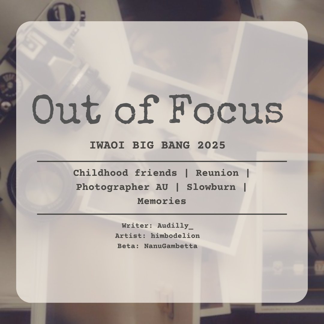 Audilly_'s tweet image. Hi everyone! This is my contribution to this year's @iwaoibb! Huge thanks to @himbodelion for being an amazing artist and @NanuGambetta for being the best beta reader!

Link:archiveofourown.org/works/65567419…