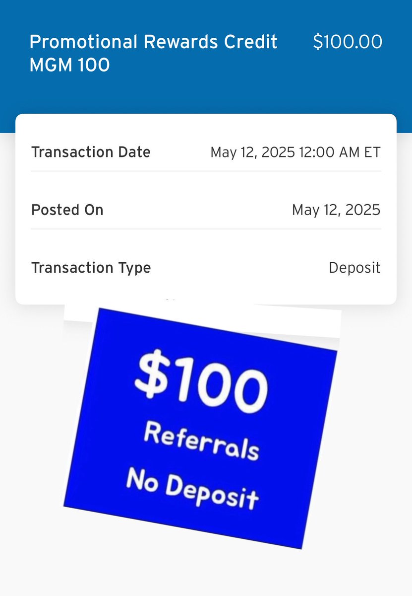 ijulianrod7's tweet image. Imagine waking up on a Tuesday morning with a few $100’s in your bank account. All you have to do is open an account and share your link. No money needed for this ‼️ yes they pay on Tuesdays ‼️ up to $2,000. Don’t sleep.

Earn $100 every referral no deposit ! Link will be…