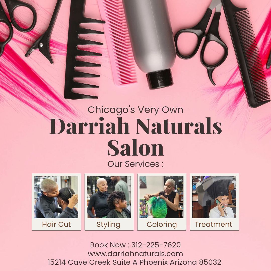daryarashid26's tweet image. #GetStyled from the BEST OF THE BEST at Chicago's Very Own DarRiaH Naturals Salon✂️

Book now‼️
Call us ☎️ 312-225-7620
 darriahnaturals.com

#naturalhair #azstylist #cut #color #twist #HairTreatment #haircare #naturalhairrodset #silkpress #silkpressaz #microlinks #itips