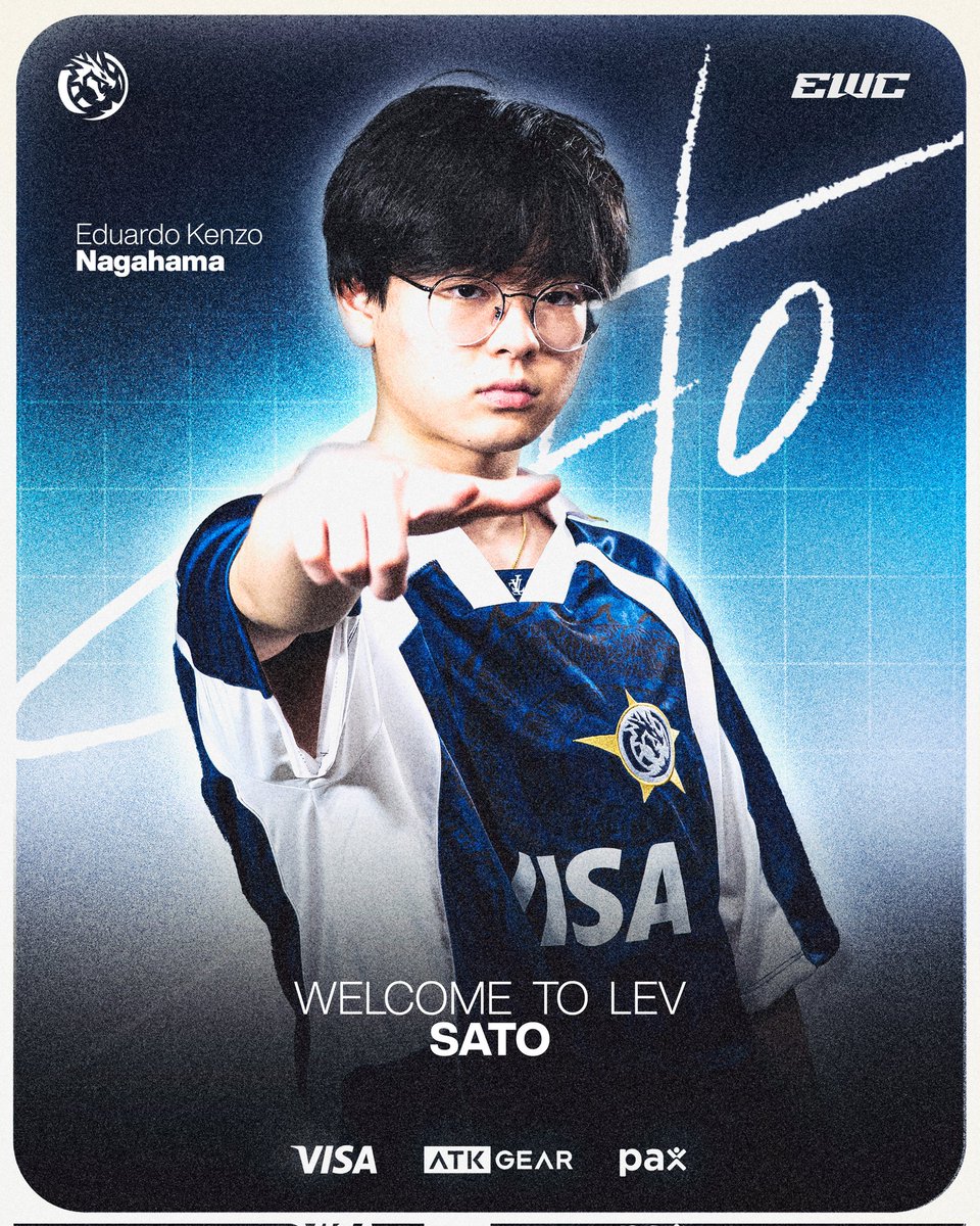 O PODER DO BRASIL ESTÁ DE VOLTA AO NOSSO ROSTER! 🇧🇷

<a href="/sato_pequeno/">LEV pedra</a> se une à equipe para o EWC Americas Qualifier em busca da vaga para o #EWC2025