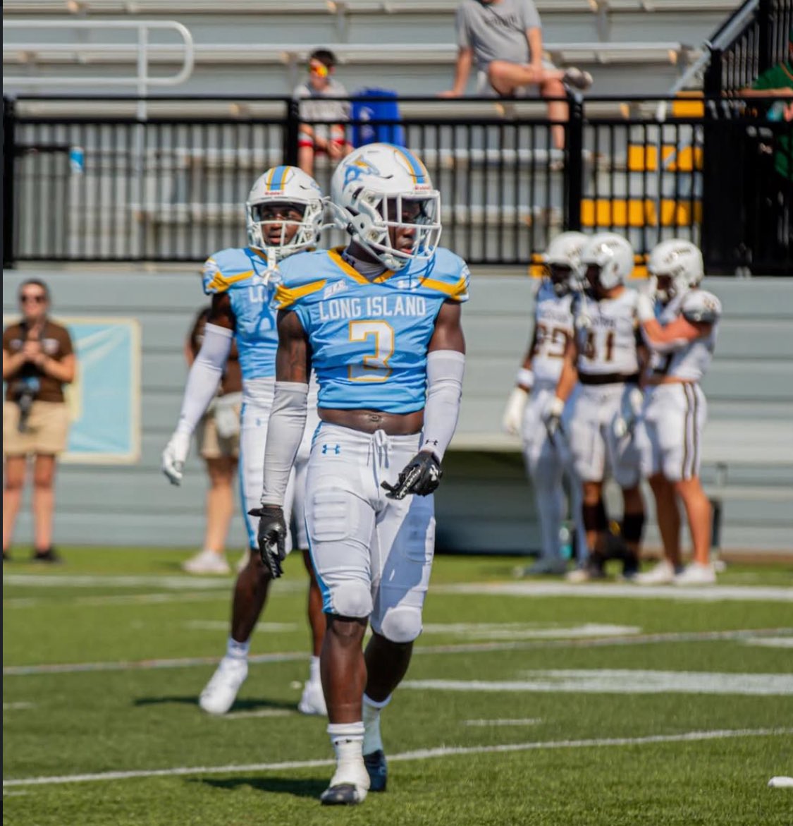 Truly blessed to receive my 10th Division 1 scholarship offer from Long Island University 🔵⚪️!! <a href="/cedar_football/">Cedar Creek Football</a> <a href="/cnarttey/">Caleb Nartey</a>