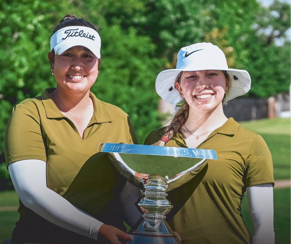 OregonGA's tweet image. Congrats to Natalie Yen (West Linn) &amp;amp; Asia Young (Bend) on winning the 10th U.S. Women’s Four-Ball at Oklahoma City Golf &amp;amp; Country Club!
They also earned co-medalist honors in stroke-play qualifying! 👏⛳

hubs.li/Q03mGphf0

📷: @USGA