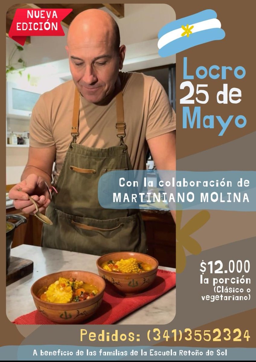 LoreCalvagna's tweet photo. A los team locro les cuento de esta hermosa propuesta a beneficio de las familias de la Escuela Retoño De Sol. @VivirenRosario @CalleDeRosario @Yojuanjunco @analiabocassi https://t.co/Lybc01ZlTZ