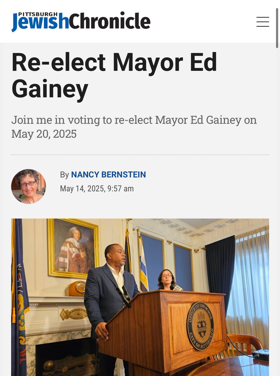 Ed Gainey (@gainey_ed) on Twitter photo “Mayor Gainey has accomplished a lot in his first term. In fact, when it comes to many of the most difficult systemic issues facing the city, his administration has made tackling them a top priority.
Join me in voting to re-elect Mayor Ed Gainey on May 20” “Mayor Gainey has accomplished a lot in his first term. In fact, when it comes to many of the most difficult systemic issues facing the city, his administration has made tackling them a top priority.
Join me in voting to re-elect Mayor Ed Gainey on May 20”
