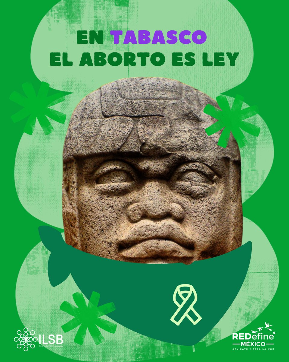 ¡Tabasco se convierte en el estado 24 con aborto legal! 💚✨El Congreso de Tabasco votó a favor de la despenalización parcial del aborto (hasta las 12 semanas) tras un amparo promovido por <a href="/GIRE_mx/">GIRE</a> y la  lucha de organizaciones, activistas y colectivas tabasqueñas. #AbortoLegal