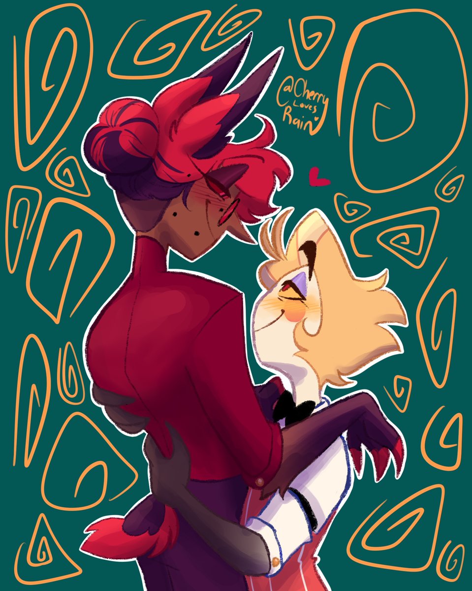 🍒CherryRainn🌧️ 🍎CEO OF APPLECIDER🍺 (@cherrylovesrain) on Twitter photo Oh they are so horribly in love 
#radioapple #appleradio #HazbinHotelAlastor #HazbinHotelLucifer #HazbinHotel Oh they are so horribly in love 
#radioapple #appleradio #HazbinHotelAlastor #HazbinHotelLucifer #HazbinHotel