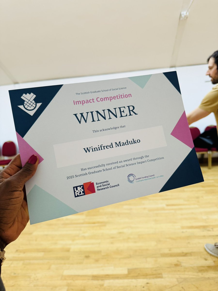 iamwinny_'s tweet image. My PhD project has just won @SocSciScotland Achieved Impact Award 2025! The award journey began with my project being shortlisted by an expert panel in the first round, followed by a public voting stage in round two, and that’s where you came in. Thank you so much for voting!