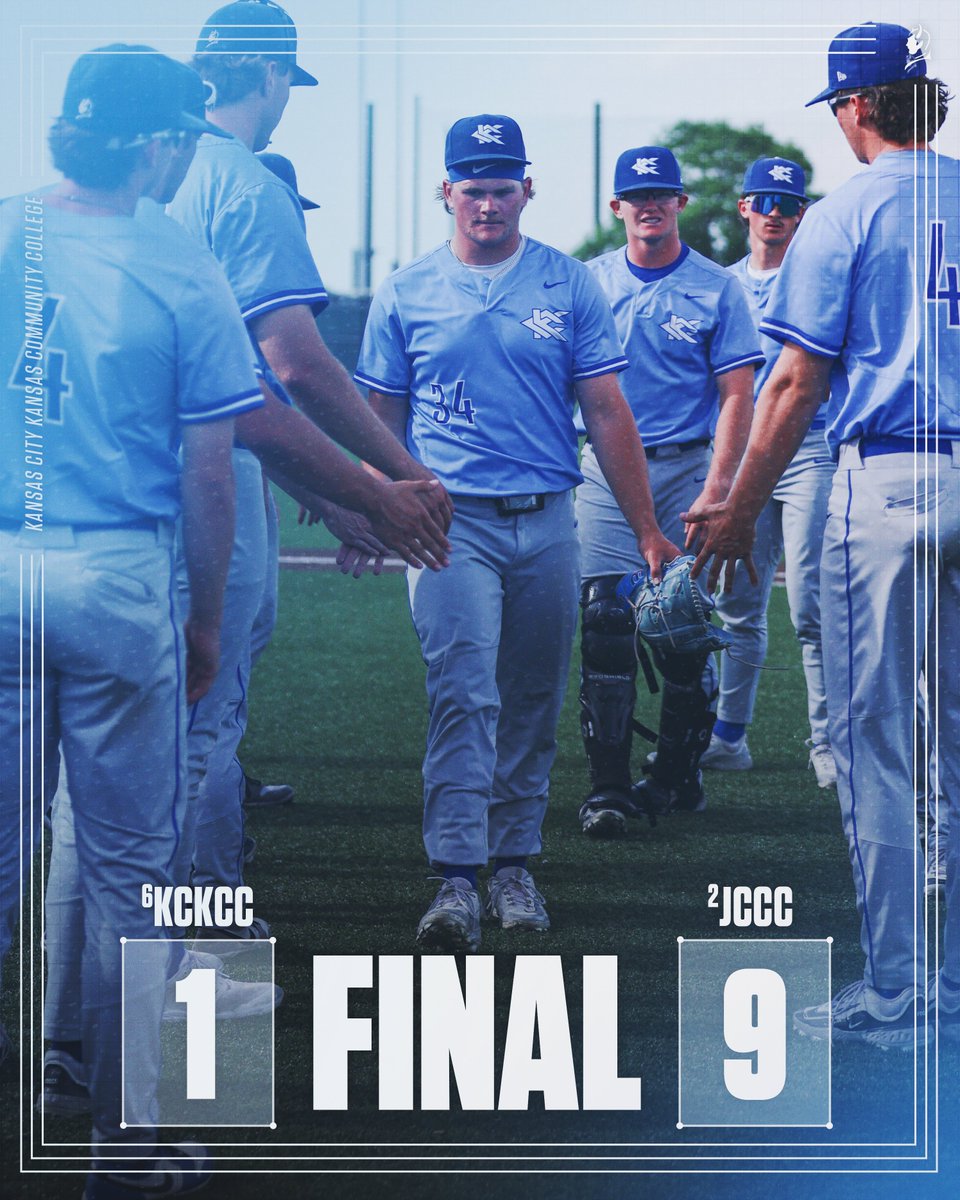 BSB Update:
Final | (6) KCKCC 1, (2) JCCC 9

Your Blue Devils fall to the Cavaliers and will face the (5) Hutchinson Blue Dragons at 10 a.m. tomorrow (5/15) in an elimination game.

#KCKCCProud #HornsUp