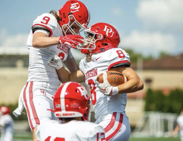 Tab Butler (@tabbutler_08) on Twitter photo Following a great phone call with <a href="/coachhatem/">Jack Hatem</a> I’m excited to say that I’ve received an official 🅾️ffer to play at <a href="/DUFootball/">Denison Football</a> ‼️Thank you to <a href="/coachjo51/">Jovon Johnson</a> and the rest of the staff for the opportunity to continue my playing career! #ROLLDENNY
<a href="/WesleyanFB97/">Wesleyan Football</a> <a href="/WesleyanWolves/">Wesleyan Wolves</a> Following a great phone call with <a href="/coachhatem/">Jack Hatem</a> I’m excited to say that I’ve received an official 🅾️ffer to play at <a href="/DUFootball/">Denison Football</a> ‼️Thank you to <a href="/coachjo51/">Jovon Johnson</a> and the rest of the staff for the opportunity to continue my playing career! #ROLLDENNY
<a href="/WesleyanFB97/">Wesleyan Football</a> <a href="/WesleyanWolves/">Wesleyan Wolves</a>
