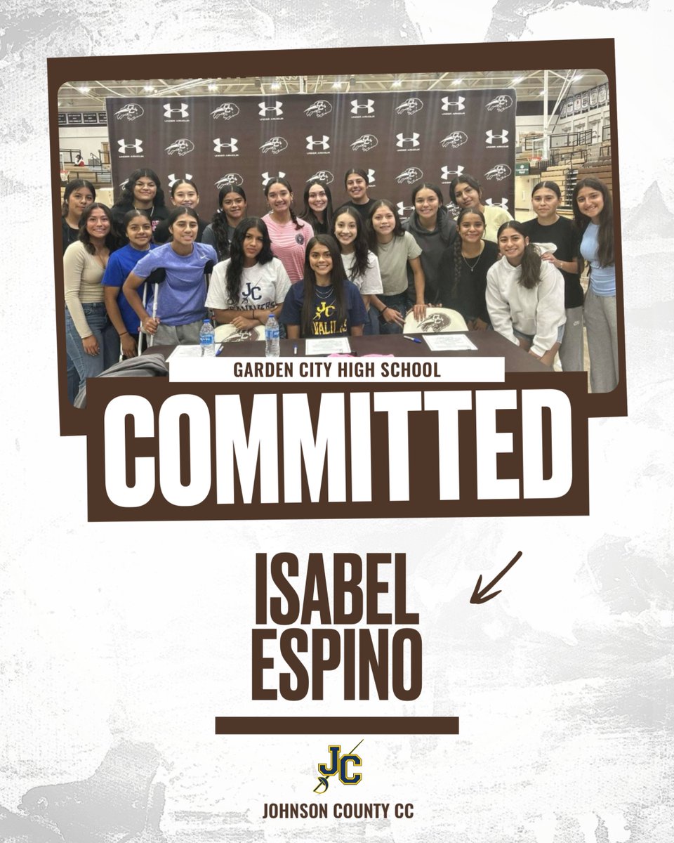 Congrats to Isabel Espino who signed this morning to play soccer at Johnson County CC! #1HERD