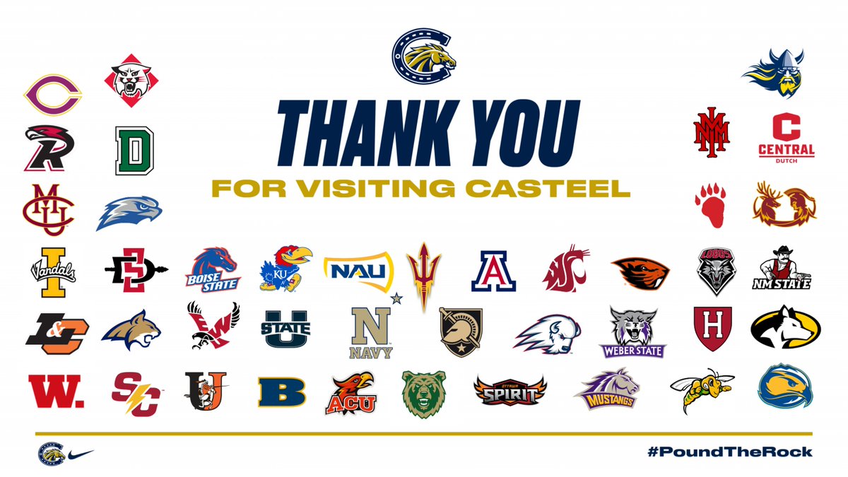 Casteel Football (@casteelfootball) on Twitter photo Thank you to all the coaches and programs that have visited Casteel this spring! Our showcase today was a huge success! We appreciate the media covering our players as well! #PoundTheRock
<a href="/JoeBushman5/">Joe Bushman</a> <a href="/CasteelAthletic/">Casteel Athletics</a> <a href="/CUSDAthletics/">CUSDAthletics</a> Thank you to all the coaches and programs that have visited Casteel this spring! Our showcase today was a huge success! We appreciate the media covering our players as well! #PoundTheRock
<a href="/JoeBushman5/">Joe Bushman</a> <a href="/CasteelAthletic/">Casteel Athletics</a> <a href="/CUSDAthletics/">CUSDAthletics</a>