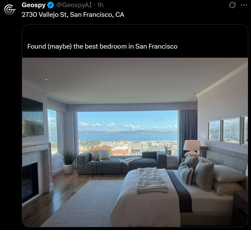 They have since deleted the post 😬 #GeoSpy
geospy.ai