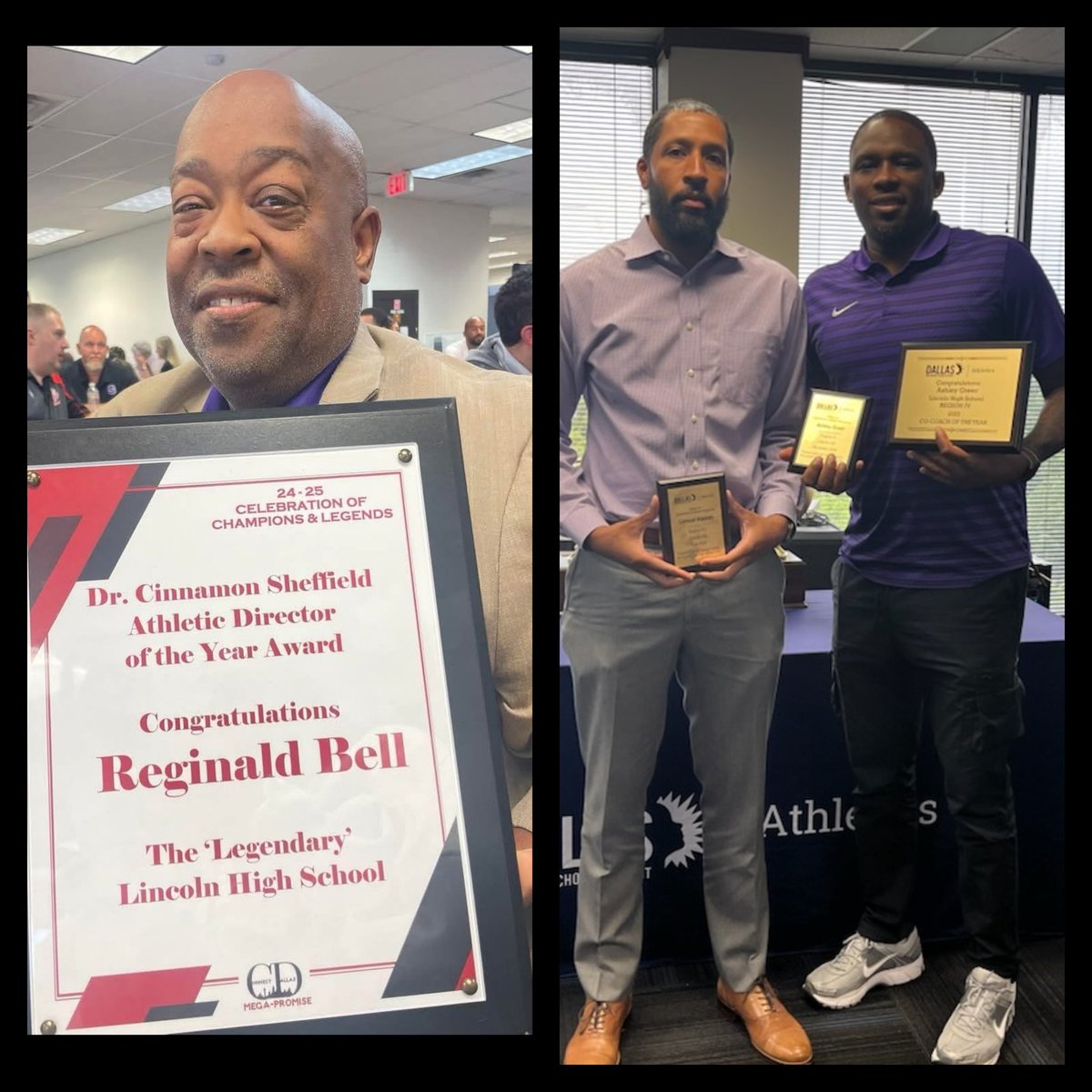 Lance Williams (@lancewi26777138) on Twitter photo You can't have a LEGENDARY athletic program without LEGENDARY coaches. Huge thanks to Dallas ISD Athletics for highlighting the phenomenal accomplishments of Reginald Bell, Lemuel Alaman, and Ashley Greer.
<a href="/dallasathletics/">Dallas ISD Athletics</a> <a href="/LegendaryLHS/">The Legendary Lincoln HS</a> <a href="/LHS5PS/">Lincoln Athletics</a> <a href="/LincolnMadison7/">Lincoln-Madison Vertical Team</a> <a href="/dallasschools/">Dallas ISD</a> You can't have a LEGENDARY athletic program without LEGENDARY coaches. Huge thanks to Dallas ISD Athletics for highlighting the phenomenal accomplishments of Reginald Bell, Lemuel Alaman, and Ashley Greer.
<a href="/dallasathletics/">Dallas ISD Athletics</a> <a href="/LegendaryLHS/">The Legendary Lincoln HS</a> <a href="/LHS5PS/">Lincoln Athletics</a> <a href="/LincolnMadison7/">Lincoln-Madison Vertical Team</a> <a href="/dallasschools/">Dallas ISD</a>