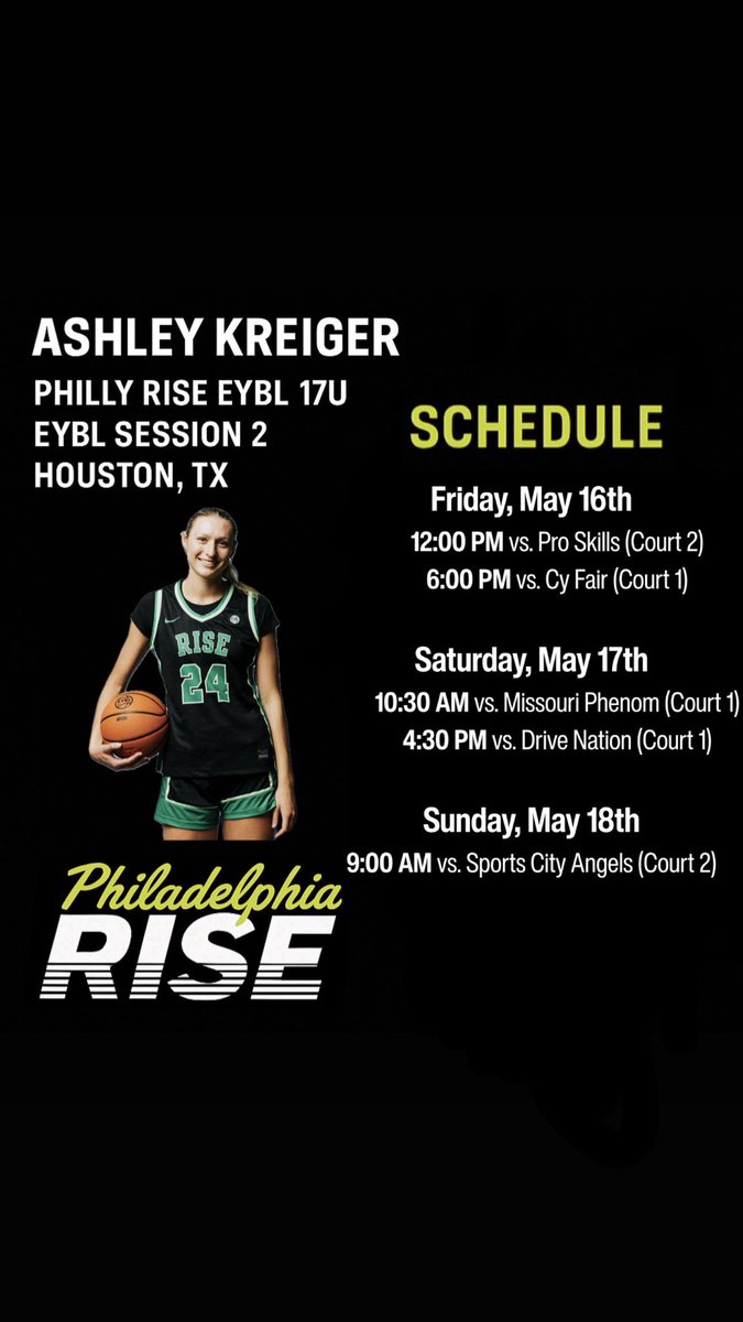 Session 2 schedule ‼️