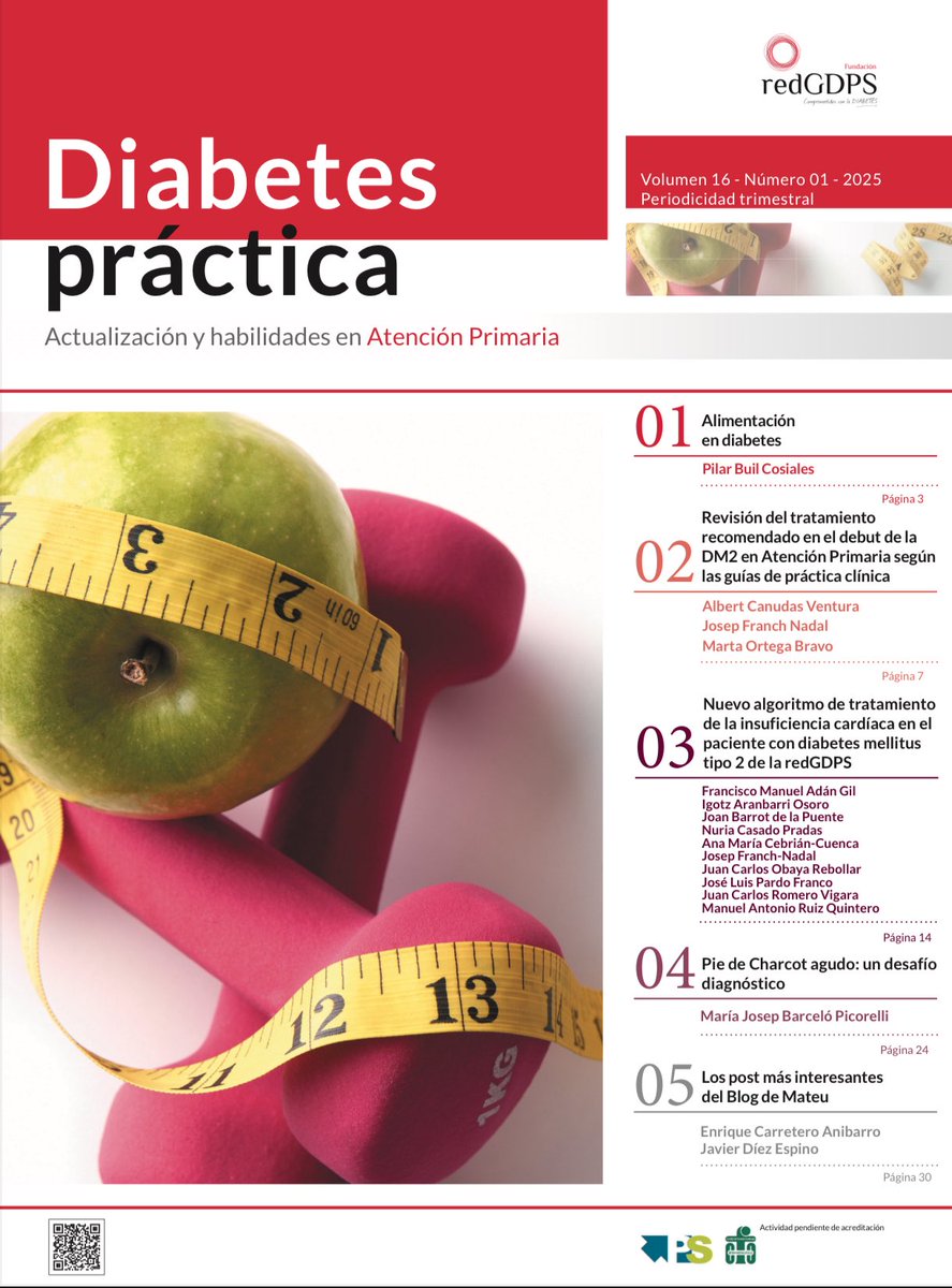 📣 ¡Nueva Diabetes Práctica!
Un repaso completo y actualizado sobre el abordaje de la DM; alimentación, algoritmos de tratamiento y casos clínicos 

Consulta el número completo aquí ⬇️

diabetespractica.com/files/128/comp…

#Diabetes #AtenciónPrimaria #DM2 #educacion #blogdemateu