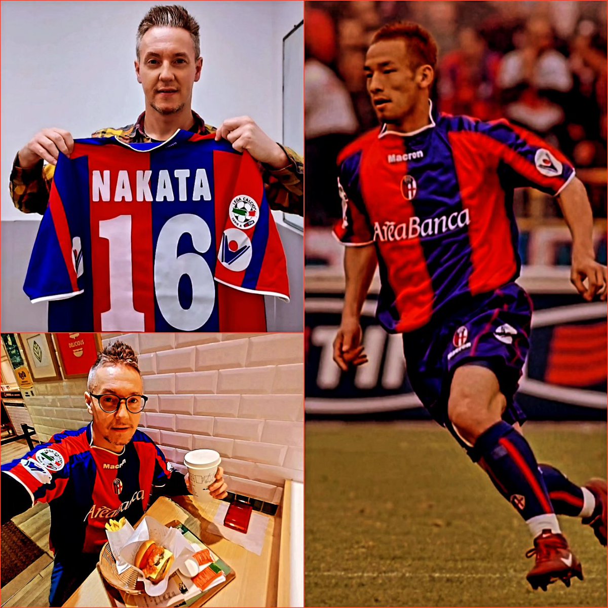 ボローニャは20年以上ぶりに主要タイトルを獲得しました。このユニフォームは、中田選手が21年前にこのチームでプレーしていたので購入しました。デザインも素敵ですね。ボローニャ、おめでとうございます。

#ボローニャ #BolognaFC #BolognaMilan #CoppaItalia #Nakata