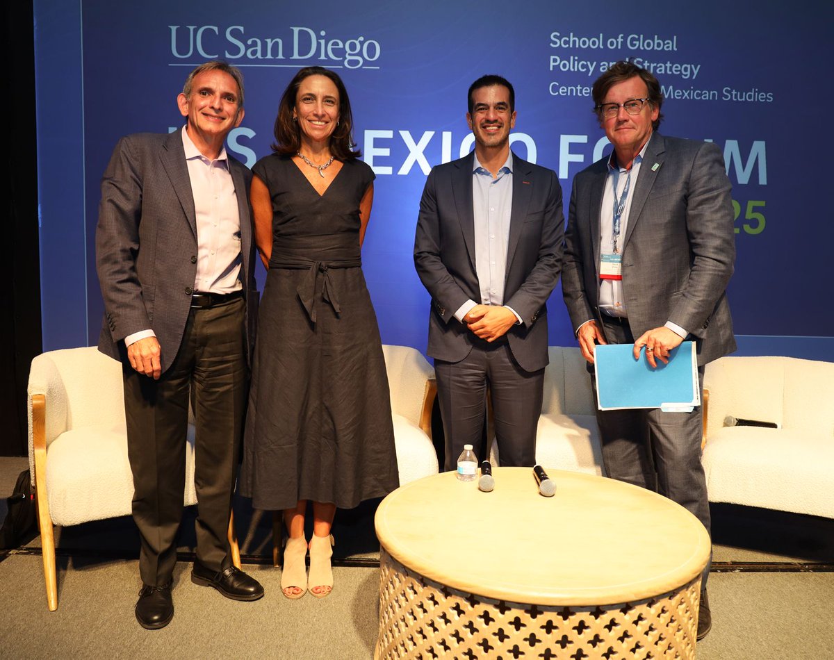Embracing our shared strengths will help North America thrive globally as a unified region that can compete with the world. Some reflections I shared at the U.S.-Mexico Forum. Thank you <a href="/CarlosEPascual/">Carlos Pascual</a>, David G. Victor and Gerardo Cervantes for the conversation. <a href="/USMEXUCSD/">USMEX</a>.