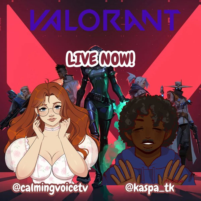 LIVE NOW❗️🔴

I AM RUSTY &amp; LOSING MY MIND! ♡ Valorant Comp w/ @kaspa_tk ♡

Purble App: <a href="/CalmingVoiceTV/">CalmingVoice (retired)</a> 💗