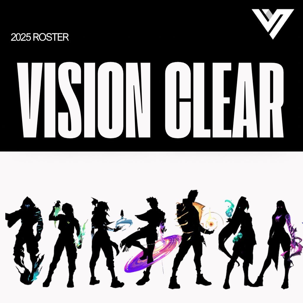 I’m proud to annonce our T3 Roster Vision Clear! 

🎯 <a href="/RoninJTL/">Joshzo</a> 
🎯 <a href="/pixeFPS/">Ryan</a> 
🎯 <a href="/Pack762/">P 🧀</a> 
🎯 @Qx10xd
🎯 <a href="/havoc_val/">Havoc</a> 

👩🏻‍💻 <a href="/leaf_elise/">Elise</a> 

Can’t wait to see what this roster has in store for us! 🔥🤍