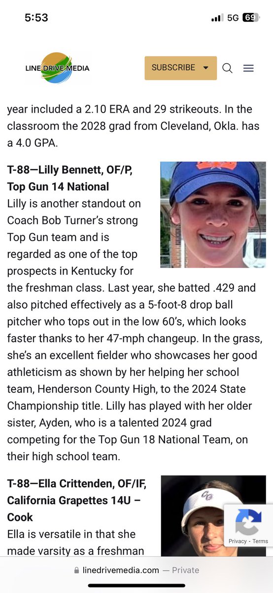 Lilly (@lillyb00) on Twitter photo Thank you <a href="/LineDsoftball/">Line Drive Media</a> for ranking me in the Elite 100 2028 class. I’m so grateful to be honored around this amazing talent!! Thank you for this great opportunity you have given me. <a href="/TopGunEvents/">Top Gun Events</a> <a href="/BTurner_75/">Bob Turner</a> <a href="/HCHS_SB_coachT/">Coach Troutman</a> <a href="/WesleyBenwa/">Wes Bennett</a> <a href="/TG_14_National/">Top Gun 14 National</a> <a href="/PrepSoftball/">Prep Softball 🥎</a> <a href="/MaxPreps/">MaxPreps</a> Thank you <a href="/LineDsoftball/">Line Drive Media</a> for ranking me in the Elite 100 2028 class. I’m so grateful to be honored around this amazing talent!! Thank you for this great opportunity you have given me. <a href="/TopGunEvents/">Top Gun Events</a> <a href="/BTurner_75/">Bob Turner</a> <a href="/HCHS_SB_coachT/">Coach Troutman</a> <a href="/WesleyBenwa/">Wes Bennett</a> <a href="/TG_14_National/">Top Gun 14 National</a> <a href="/PrepSoftball/">Prep Softball 🥎</a> <a href="/MaxPreps/">MaxPreps</a>