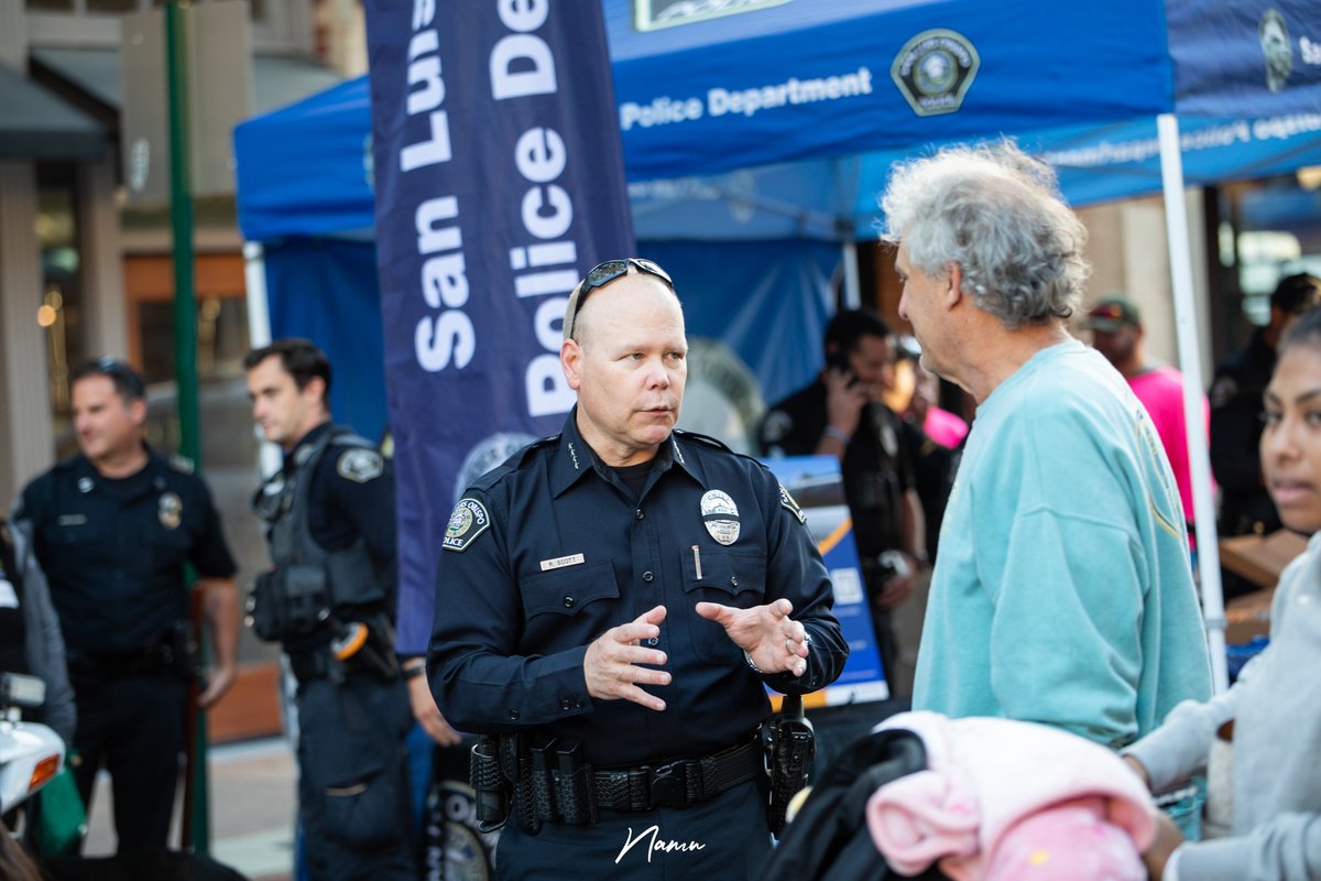 Thursday at the Downtown Farmers' Market is Law Enforcement Night! Come see us on Chorro Street and snag a police bear squeezie toy and visit with our staff. Lots of other local agencies will be there too!