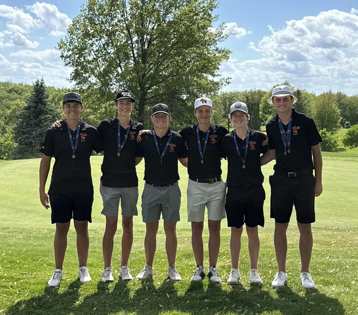 Solon Golf (@solon_golf) on Twitter photo Sectional Champs!!! Boys battled all day! They earned another opportunity to compete on Monday up in Manchester.
Zoske 72 (1st)
Laing 78 (5th)
Greazel 79 (9th)
Seagren 80 (10th)
Gordon 81
Stahle 83
#proudcoach #solonstrong MTRYN <a href="/DirectorSolon/">Solon Spartans Activities Director</a> Sectional Champs!!! Boys battled all day! They earned another opportunity to compete on Monday up in Manchester.
Zoske 72 (1st)
Laing 78 (5th)
Greazel 79 (9th)
Seagren 80 (10th)
Gordon 81
Stahle 83
#proudcoach #solonstrong MTRYN <a href="/DirectorSolon/">Solon Spartans Activities Director</a>