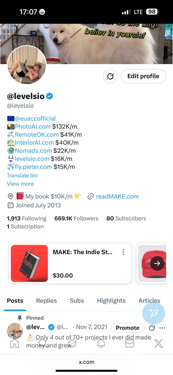 @levelsio tweet media
