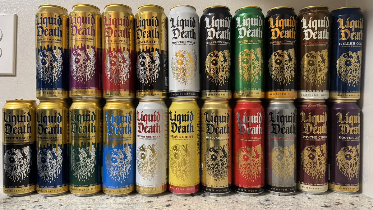 yo <a href="/LiquidDeath/">Liquid Death</a> where’s the root beer tall can? it’s all i’m missing