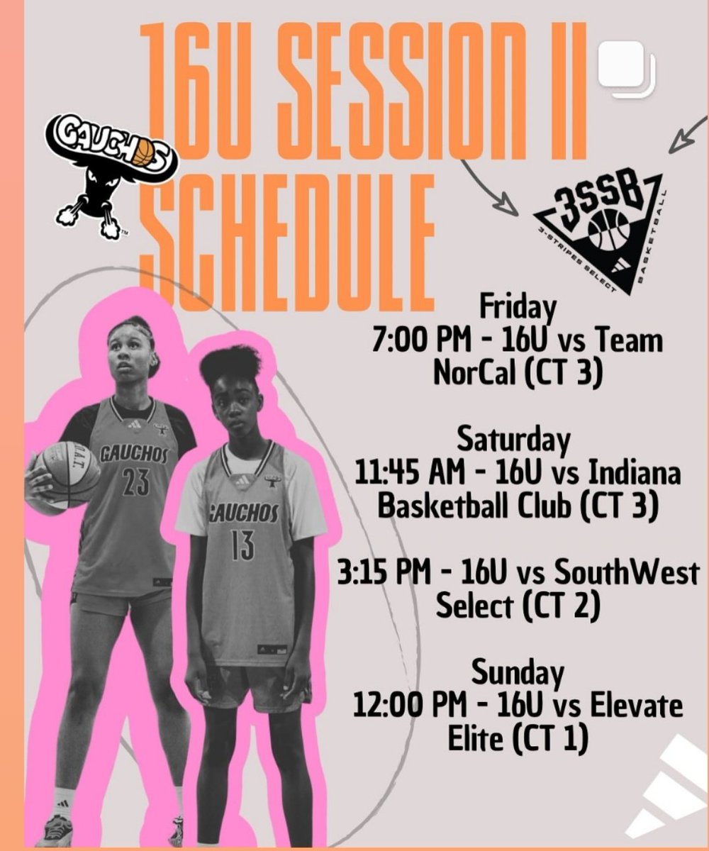 Leah Dukes (@leah_dukes11) on Twitter photo Come see me play this weekend in the <a href="/3SSBGCircuit/">3Stripes Select Basketball Girls Circuit</a> LIVE with 16U <a href="/nygauchos/">New York Gauchos</a> at Legends Event Center.
TEXAS Come see me play this weekend in the <a href="/3SSBGCircuit/">3Stripes Select Basketball Girls Circuit</a> LIVE with 16U <a href="/nygauchos/">New York Gauchos</a> at Legends Event Center.
TEXAS